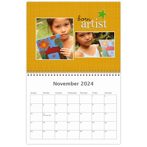 Wall Calendar 11 X 8 5 : Artworks By Jennyl Nov 2024