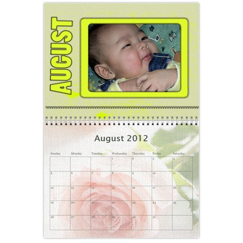 2012 Calendar By Erica Aug 2012