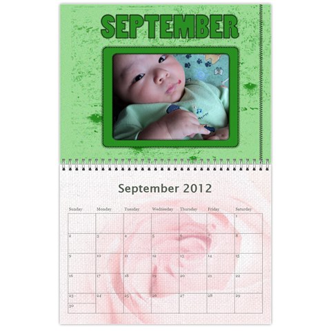 2012 Calendar By Erica Sep 2012