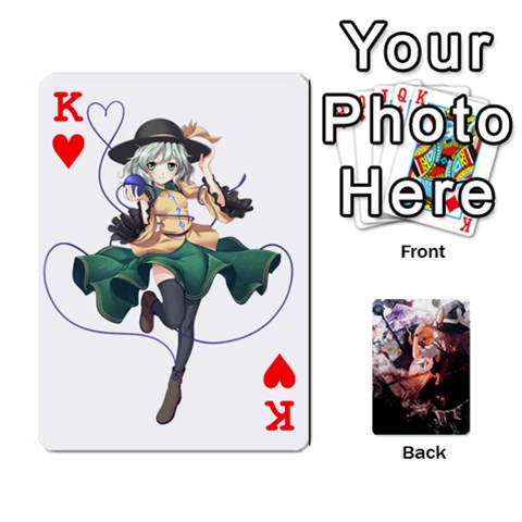 King Touhou Playing Card Deck Marisa Back By K Kaze Front - HeartK
