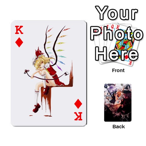 King Touhou Playing Card Deck Marisa Back By K Kaze Front - DiamondK