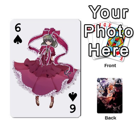Touhou Playing Card Deck Marisa Back By K Kaze Front - Spade6
