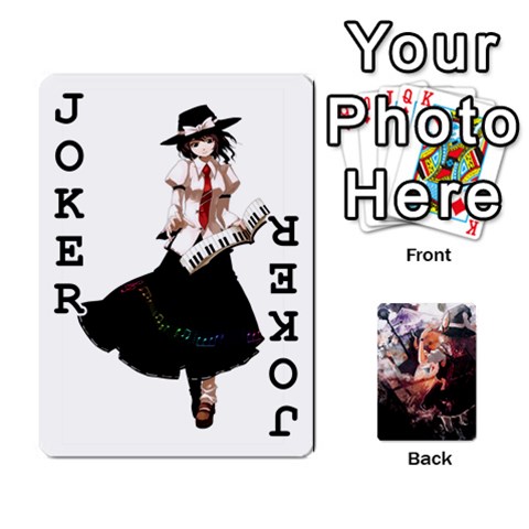 Touhou Playing Card Deck Marisa Back By K Kaze Front - Joker1