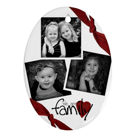 Family Oval Ornament By Amanda Bunn By Amanda Bunn Front