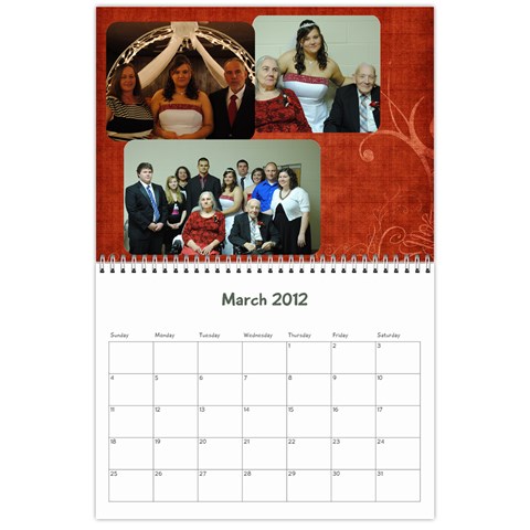 Family Calendar By Jennifer Mar 2012