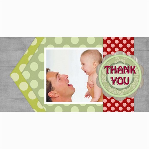 Thank You By Joely 8 x4  Photo Card - 8
