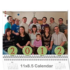 dad - Wall Calendar 11  x 8.5  (12-Months)