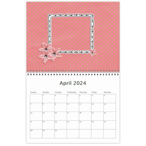 Wall Calendar 11 X 8 5 : Sweet Girl By Jennyl Apr 2024
