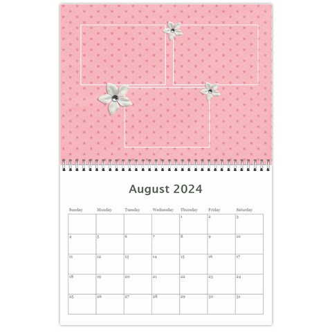 Wall Calendar 11 X 8 5 : Sweet Girl By Jennyl Aug 2024