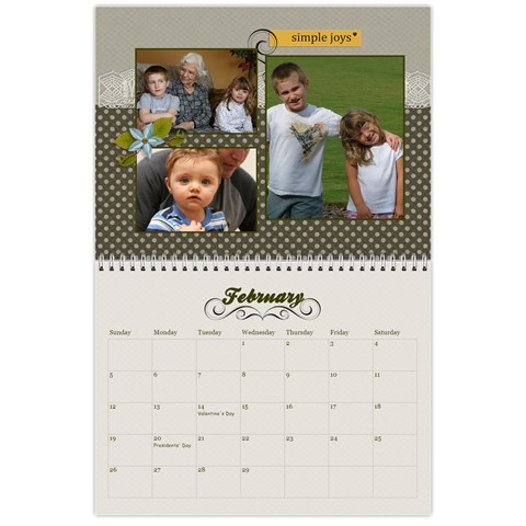 Calendar Gift By Mikki Feb 2012