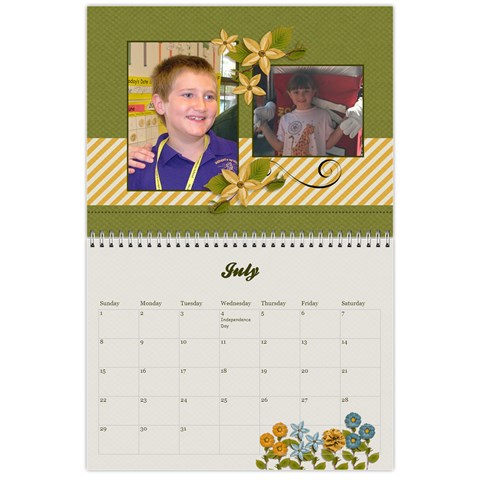 Calendar Gift By Mikki Jul 2012