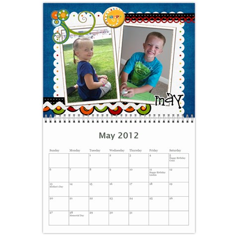 Nan Calendar 4 By Connie Goates May 2012