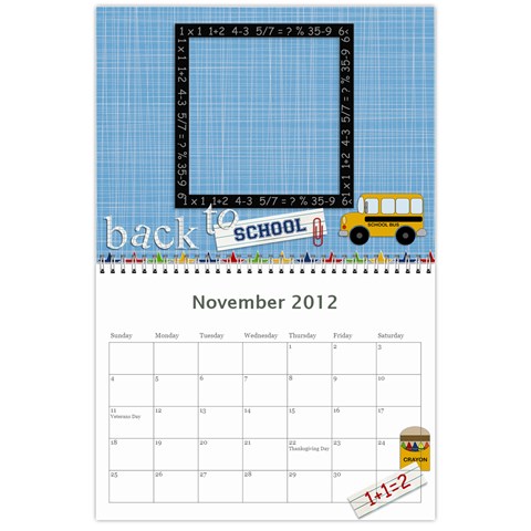 Wendy s 2012 Calendar By Wendy Nov 2012