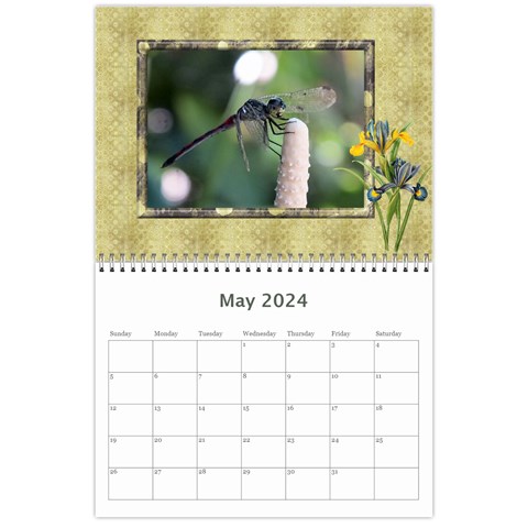 Floral Elegance 2024 (any Year) Calendar By Deborah May 2024