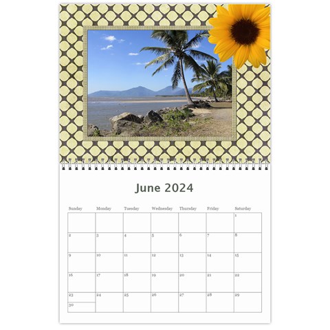 Floral Elegance 2024 (any Year) Calendar By Deborah Jun 2024