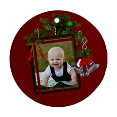 Christmas Bells Round Ornament - Ornament (Round)