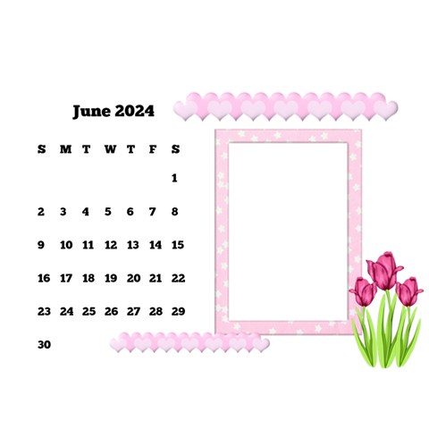 Happy Pink 2024 Desk Calendar By Deborah Jun 2024
