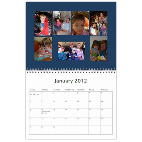 Calendar By Miriam Jan 2012