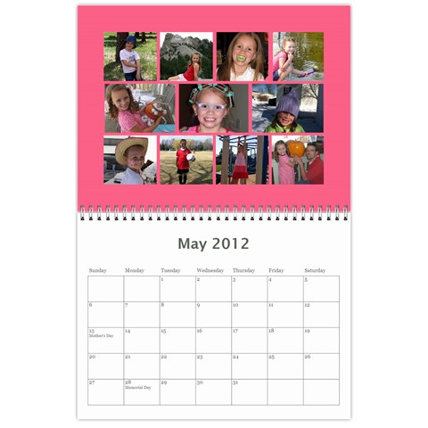 Calendar By Miriam May 2012
