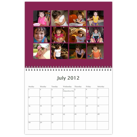 Calendar By Miriam Jul 2012