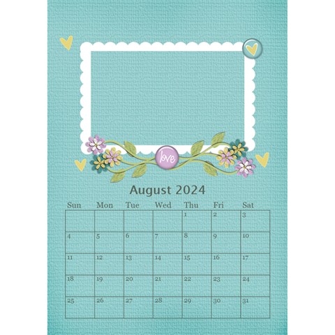 Desktop Calendar 6  X 8 5 : Cherished Memories By Jennyl Aug 2024