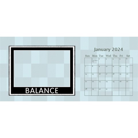 Inspirational Desktop Calendar 11 x5  By Lil Jan 2024