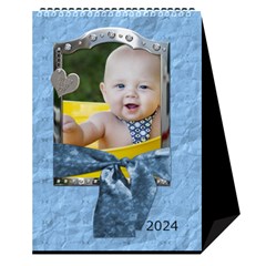 Sweet Baby Boy Desktop Calendar 6 x8.5  - Desktop Calendar 6  x 8.5 