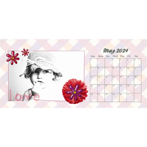 Desktop Calendar 11x5, Family Memories By Mikki May 2024