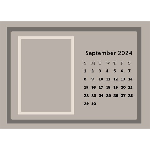 Coffee And Cream Desktop Calendar (8 5x6) By Deborah Sep 2024