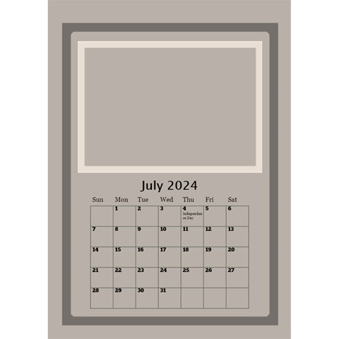 Coffee And Cream 2024 Desktop Calendar (6x8 5) By Deborah Jul 2024
