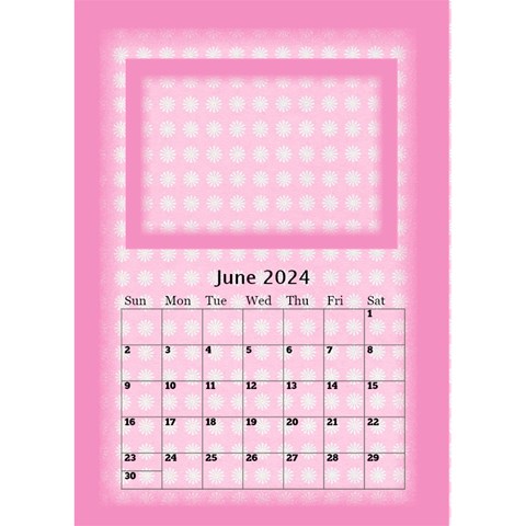 Pink Princess Desktop Calendar 2024 By Deborah Jun 2024