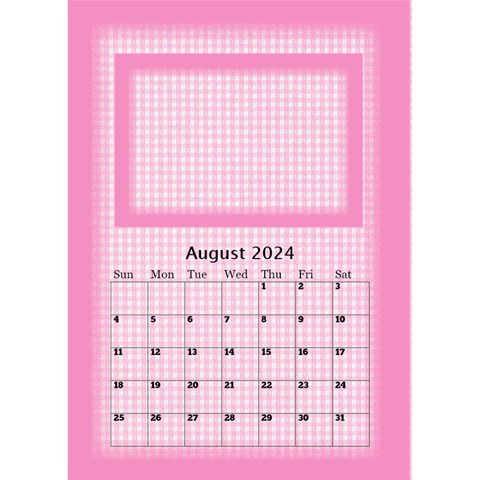 Pink Princess Desktop Calendar 2024 By Deborah Aug 2024
