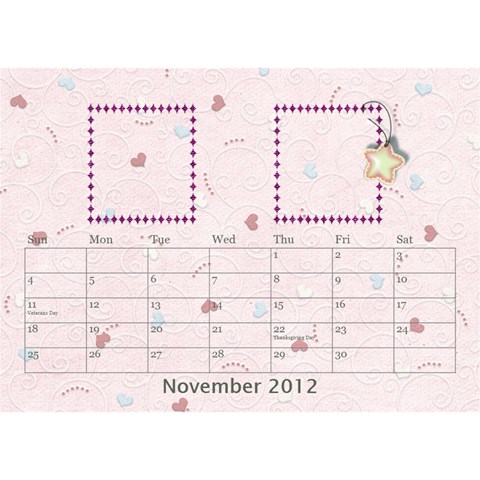Our Family Desktop Calendar By Daniela Nov 2012