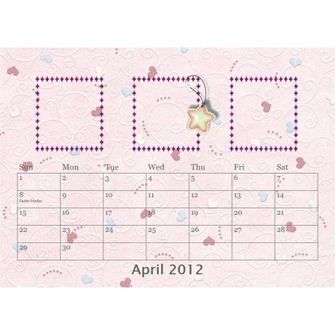 Our Family Desktop Calendar By Daniela Apr 2012