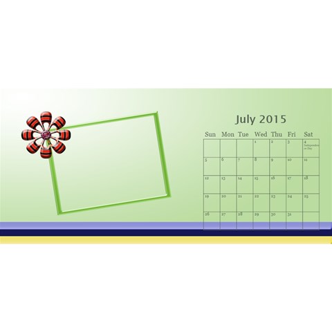 Family Desktop Calendar 11x5 By Daniela Jul 2015