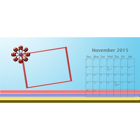 My Family Desktop Calendar 11x5 By Daniela Nov 2015