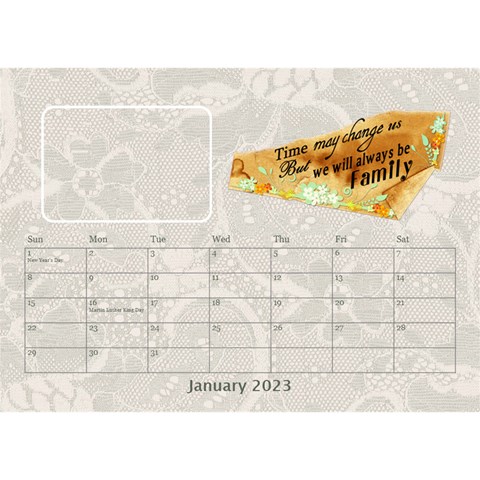 I Love My Family Desktop Calendar 8 5x6 By Lil Jan 2023