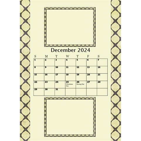 Tones Of Gold Desktop Calendar By Deborah Dec 2024
