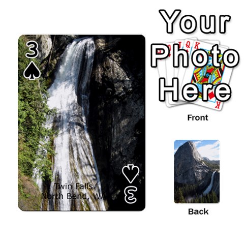 Waterfall Playing Cards By Sjinks Gmail Com Front - Spade3