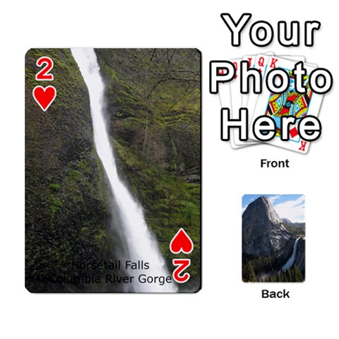 Waterfall Playing Cards By Sjinks Gmail Com Front - Heart2