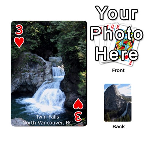 Waterfall Playing Cards By Sjinks Gmail Com Front - Heart3