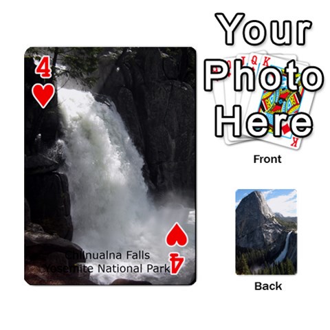 Waterfall Playing Cards By Sjinks Gmail Com Front - Heart4