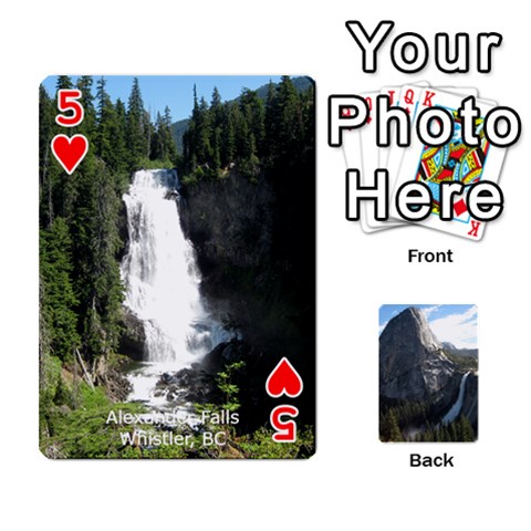 Waterfall Playing Cards By Sjinks Gmail Com Front - Heart5