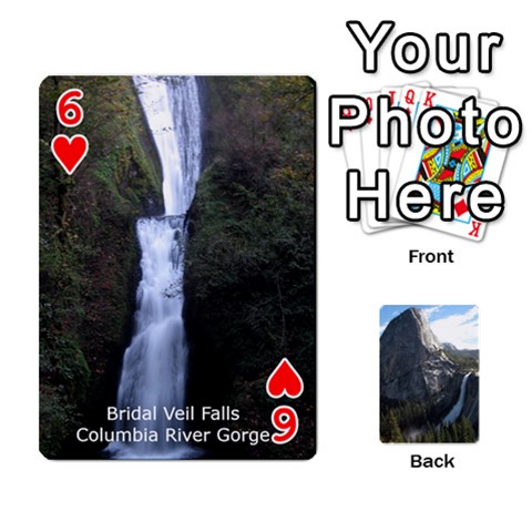 Waterfall Playing Cards By Sjinks Gmail Com Front - Heart6