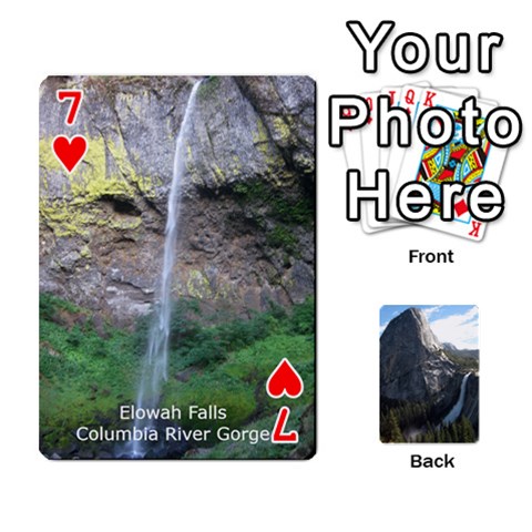 Waterfall Playing Cards By Sjinks Gmail Com Front - Heart7