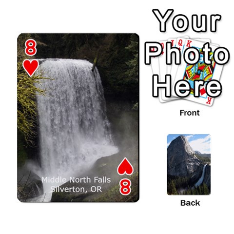 Waterfall Playing Cards By Sjinks Gmail Com Front - Heart8