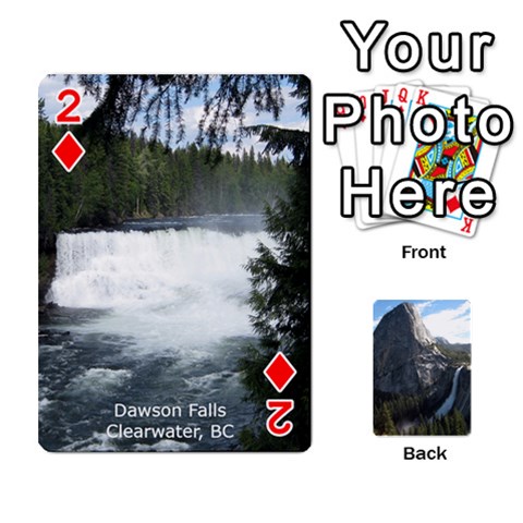 Waterfall Playing Cards By Sjinks Gmail Com Front - Diamond2