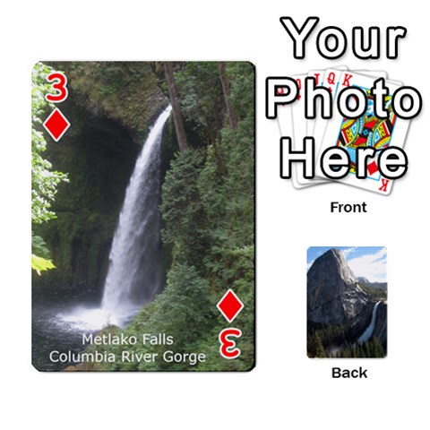 Waterfall Playing Cards By Sjinks Gmail Com Front - Diamond3