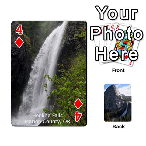 Waterfall Playing Cards By Sjinks Gmail Com Front - Diamond4