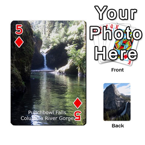 Waterfall Playing Cards By Sjinks Gmail Com Front - Diamond5